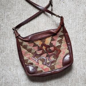 Vintage Leather Saddlebag Purse